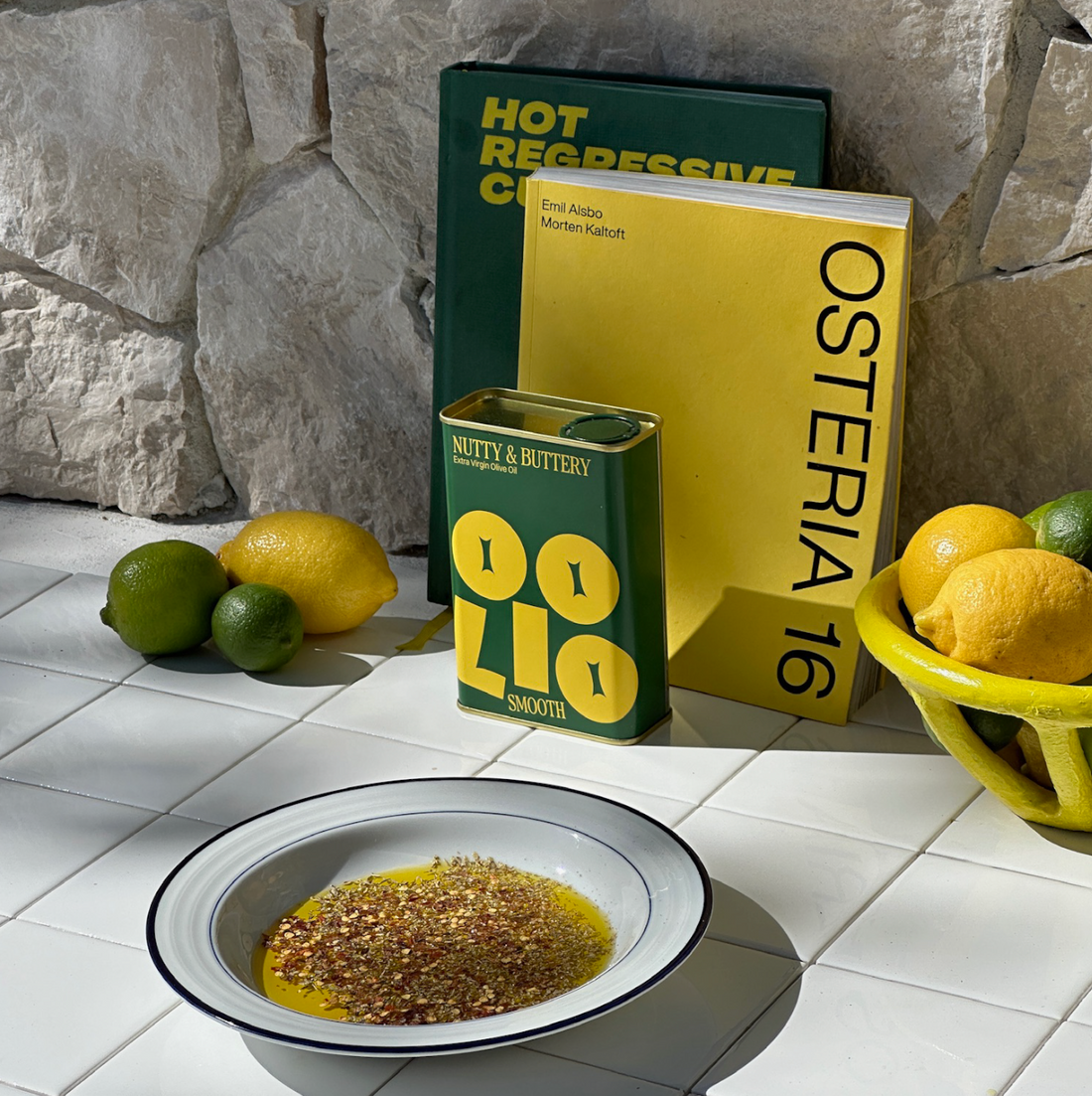Olive Oil Dip with Chili, Oregano & Parm